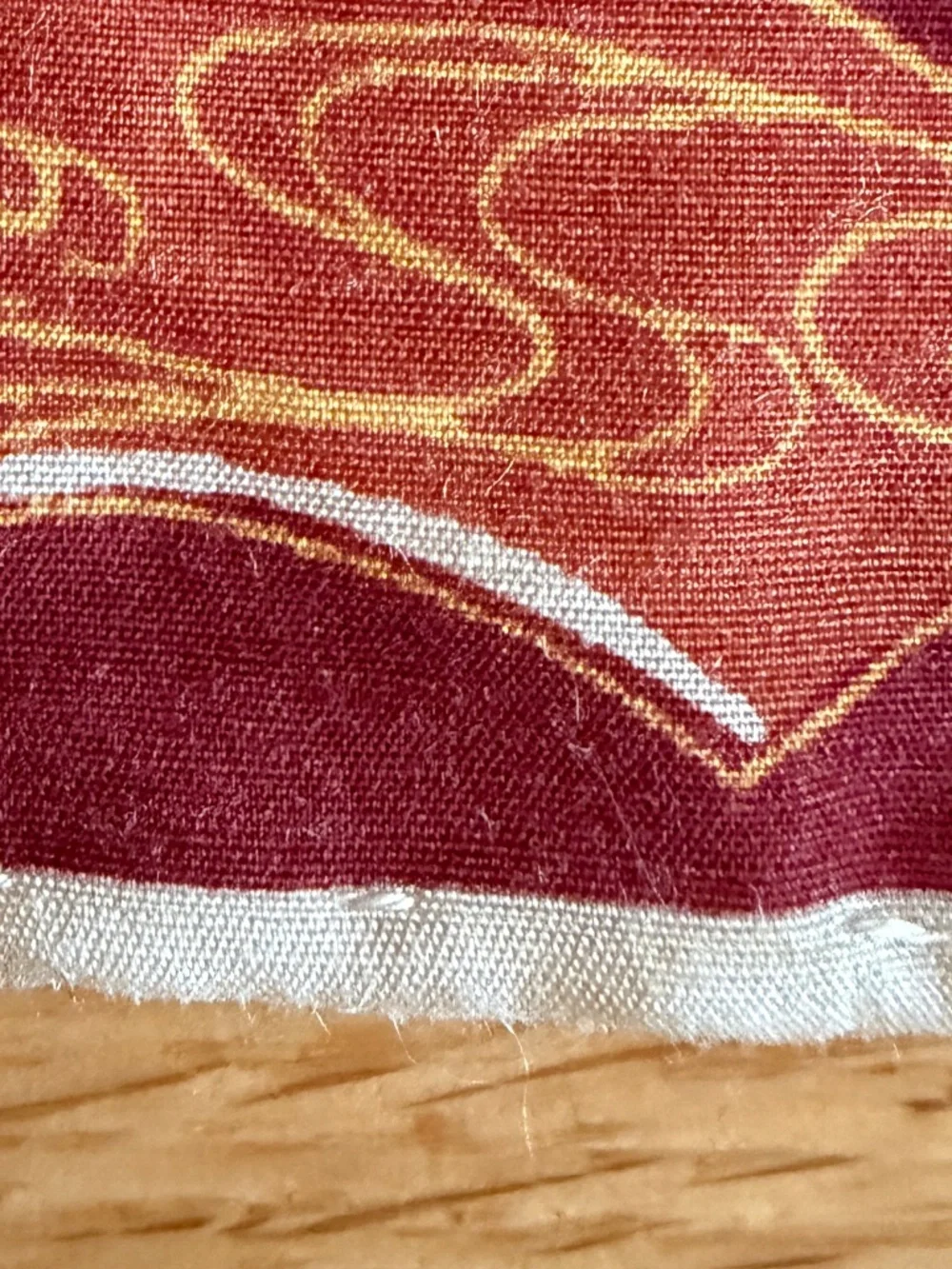 Vintage Made in Japan 100% Silk Scarf Bird Rust Orange Colors 30